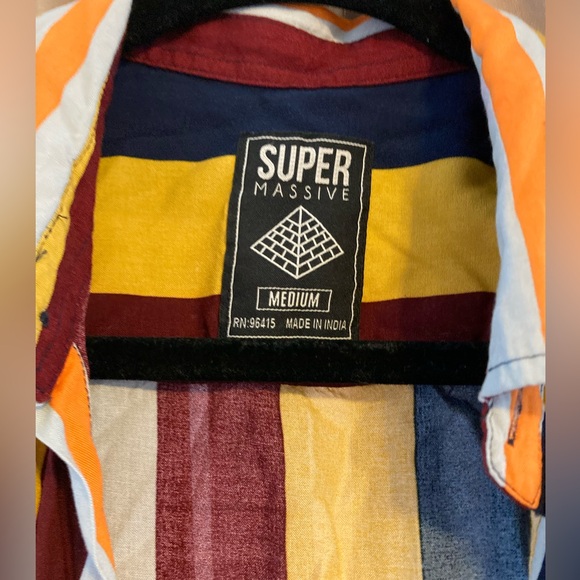 Striped Multicolor Men's Shirt - Picture 2 of 3